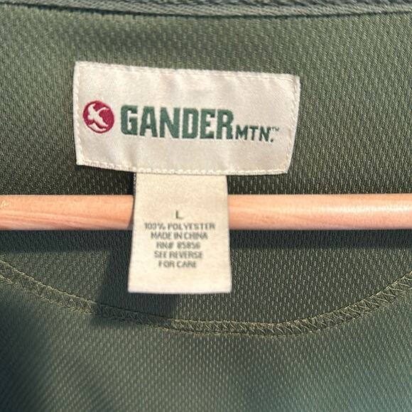 Gander Mountain Men’s Large Green Fleece Full Zip Jacket - Picture 8 of 10